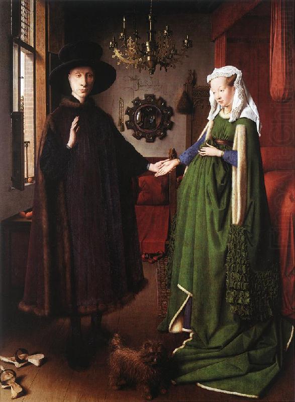 EYCK, Jan van Portrait of Giovanni Arnolfini and his Wife df china oil painting image